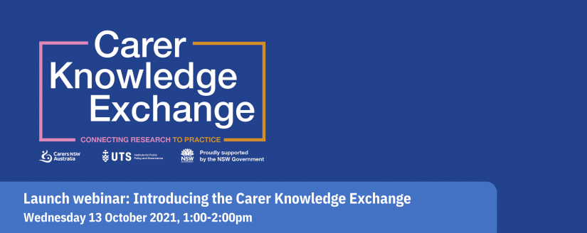 Carer Knowledge Exchange launch webinar