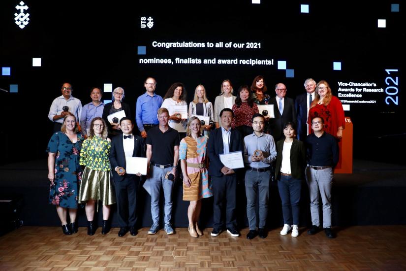Winners of the UTS Vice-Chancellor's Awards for Research Excellence