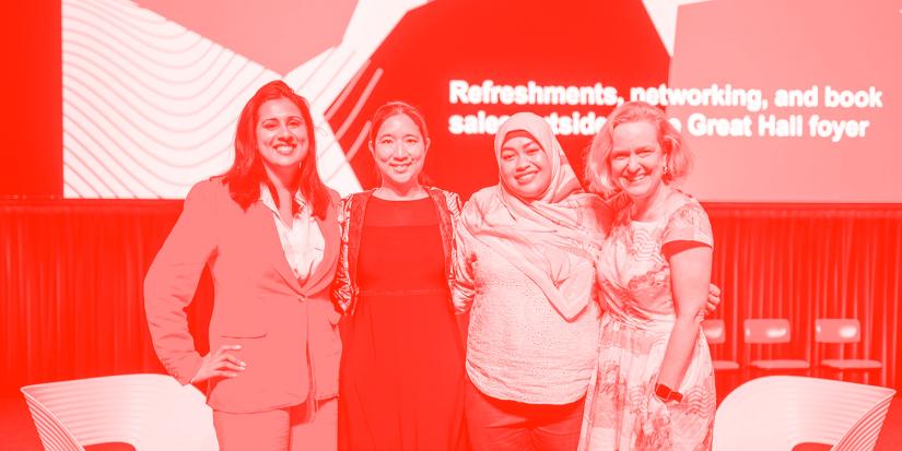 Sarah Malik, Associate Professor Eva Cheng, Farra Zaed and The Hon. Prof. Verity Firth at the 2023 UTS International Women's Day celebrations.
