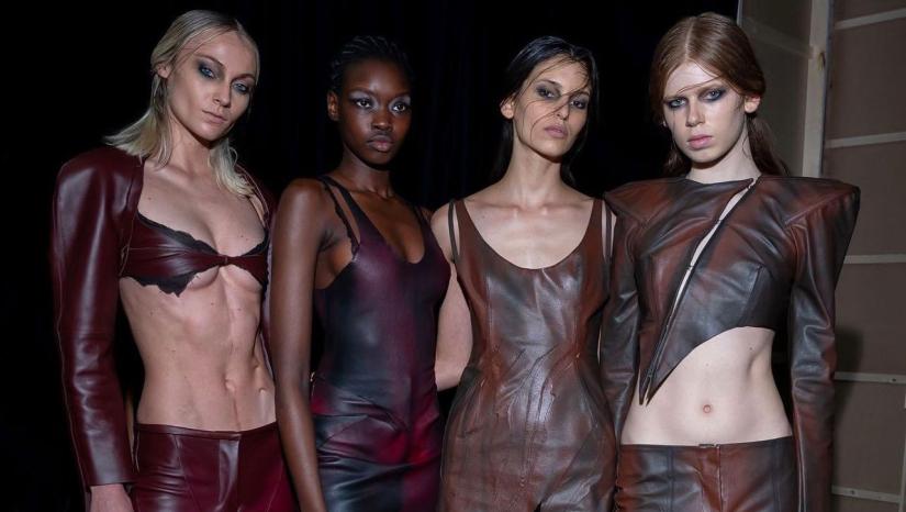 Models wearing Caroline Reznik designs at Australian Fashion Week