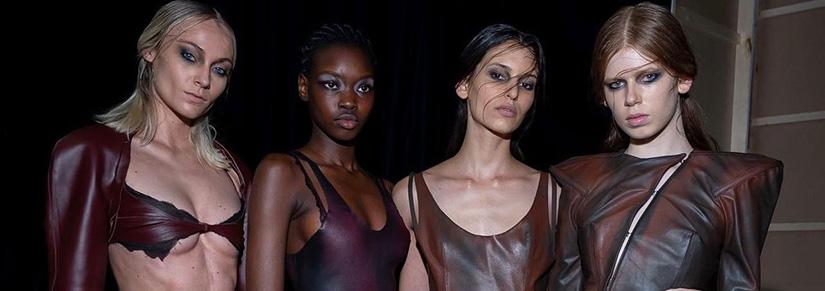Models wearing Caroline Reznik designs at Australian Fashion Week