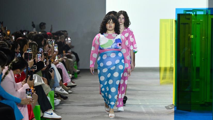 Models wearing Gary Bigeni designs at Australian Fashion Week
