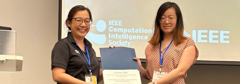 AAII's Dr Keqiuyin Li receives Fuzz-IEEE Best Paper Award.