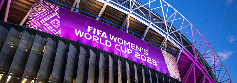 Stadium with FIFA Women’s World Cup 2023 signage