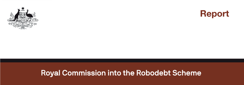 Image of Royal Commission into the Robodebt Scheme report