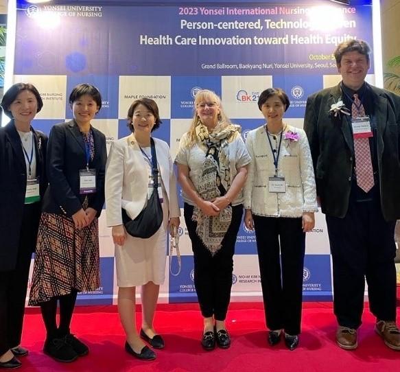 A group of high level health experts at the conference in Yonsei