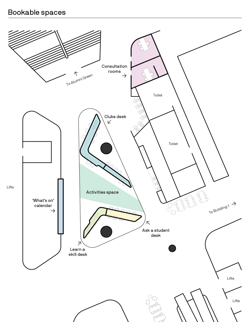 Student Learning Hub map