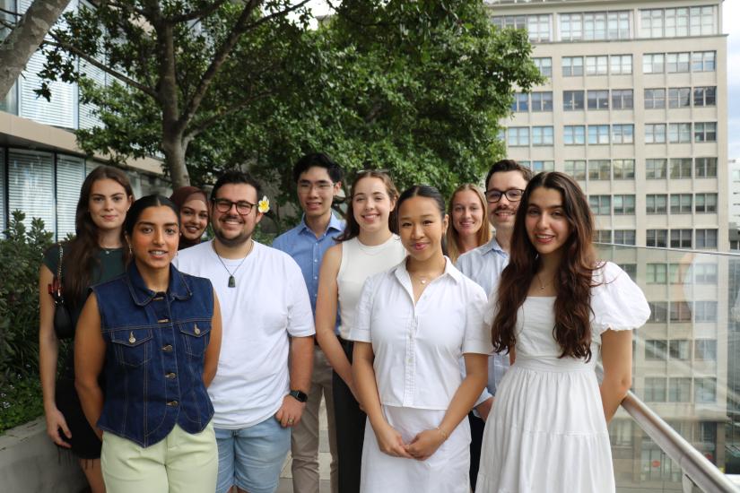 Group of UTS student representatives on campus