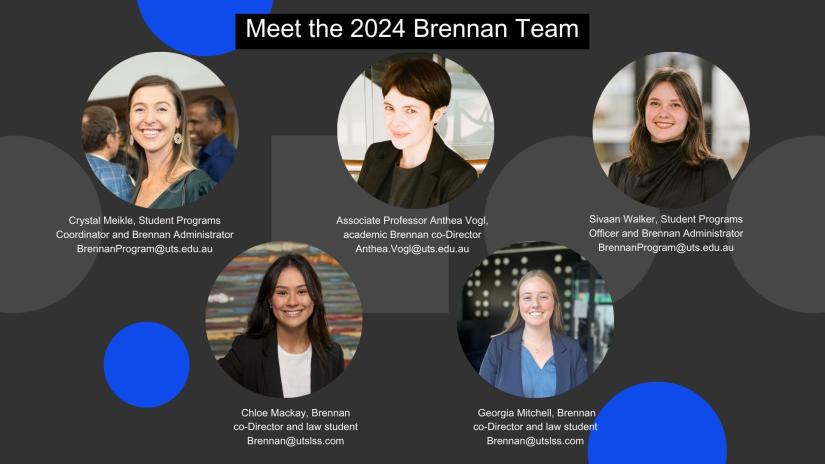 headshots of the 2024 brennan administrators
