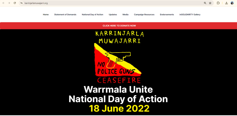 Karrinjarla Muwajarri - Justice for Walker Website