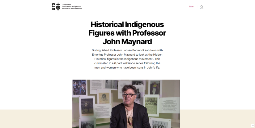 Historical Indigenous Figures with Professor John Maynard
