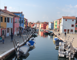 Photo of colourful houses in Venice