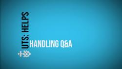 Handling Q&A Video Thumbnail