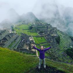 Velvet-Belle posing at Machu Picchu