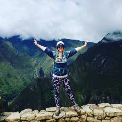 Velvet-Belle posing at Macchu Picchu