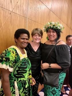 Networking at its best - colleagues from NZ Nursing Council, Counties Manukau and colleagues from Vanuatu Ministry of Health.