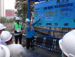 Field visit Jakarta wastewater treatment