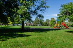 Park with playground and swings