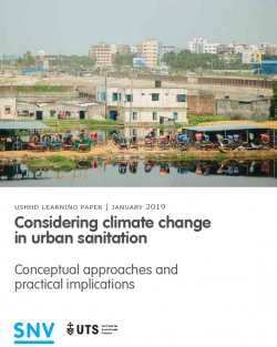 Considering climate change in urban sanitation report image