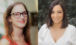 UTS Women in Entrepreneurship Scholarship recipients Sophie Ritchie and Elaine Nasr