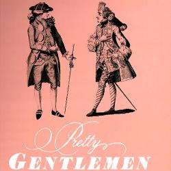 Two dandies on pink background "Pretty Gentlemen"
