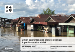Front cover of Urban sanitation and climate change report