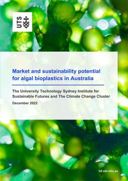 Market and sustainability potential for algal bioplastics in Australia.