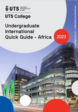UTS International UG quick guide Africa 2023 cover