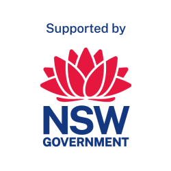 Logo: Supported by NSW Government