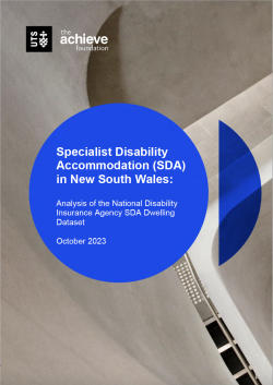Specialist Disability Housing Accommodation in New South Wales report cover
