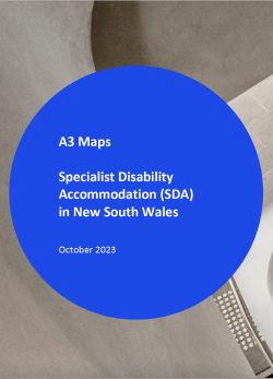 A3 Maps Specialist Disability Accommodation (SDA) in New South Wales cover