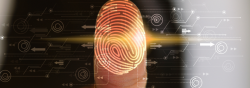Image of thumb print to unlock device