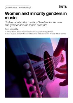 Women and Minority Genders in Music Report cover