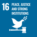Icon for SDG 16 Peace, justice and strong institutions
