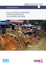 Are we doing the right thing? Critical questioning for city sanitation planning cover