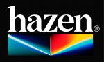 Hazen Agency white logo on black background