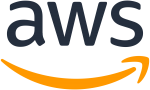 The AWS logo with ornage arrow leading from A to S
