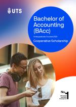 Cover of course guide for Bachelor of Accounting