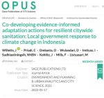 Co-developing evidence-informed adaptation actions for resilient citywide sanitation: Local government response to climate change in Indonesia cover