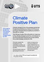 Cover of the Climate Positive Plan brochure