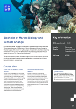 Marine Biology and Climate Change Course Guide