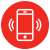 icon mobile phone ringing