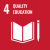 Icon for SDG 4 Quality education