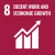 Icon for SDG 8 Decent work and economic growth