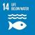 Blue icon tile for SDG 14.